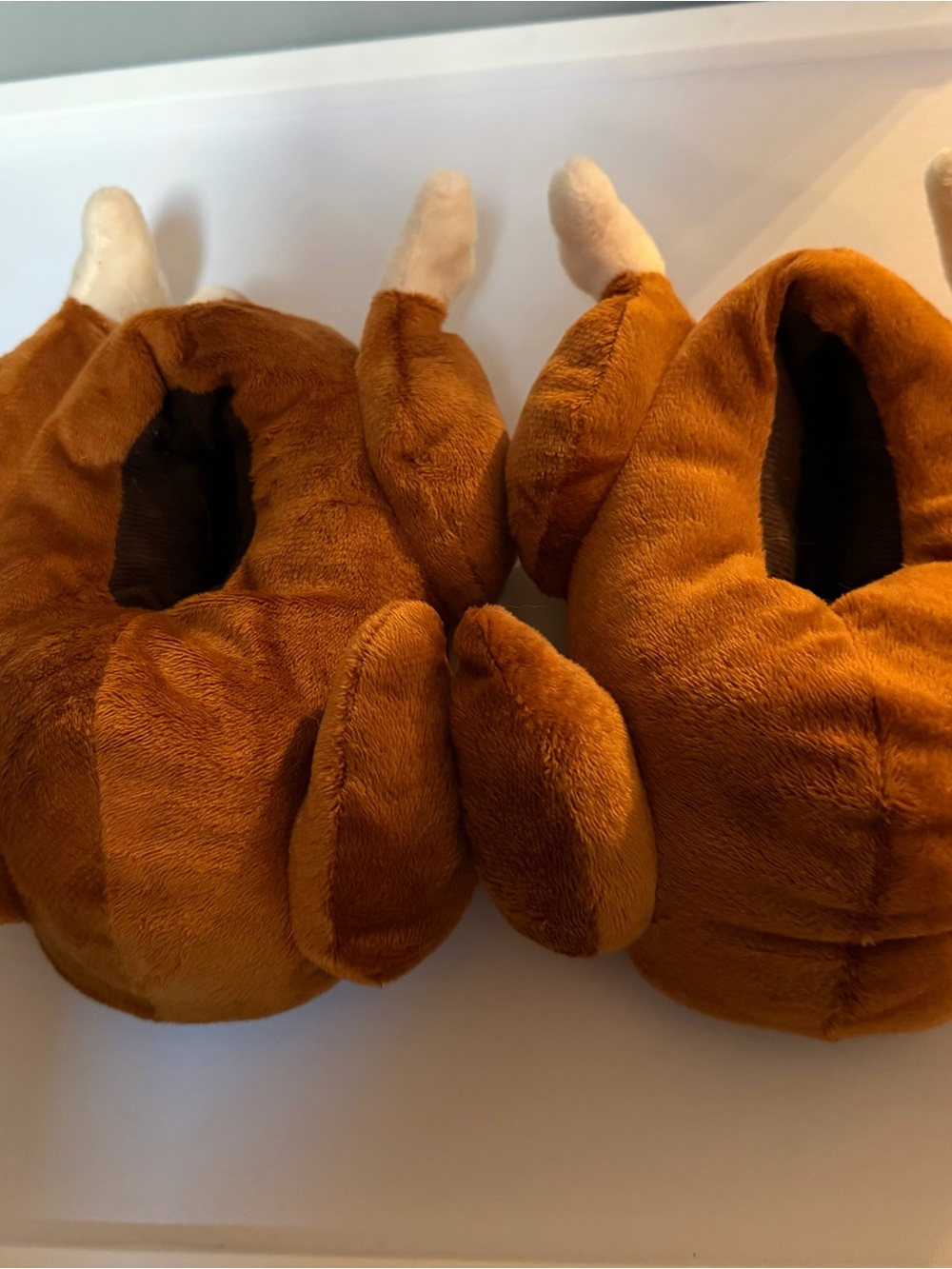 Cozy Plush Turkey house shoes for Kids
